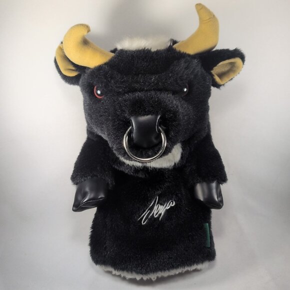 Sergio Garcia Golf Club Cover Bull Pro Nose Ring Horns 12" Winning Edge Designs - Picture 2 of 16